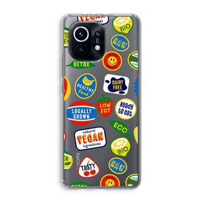 Fruitsticker: Xiaomi Mi 11 Transparant Hoesje