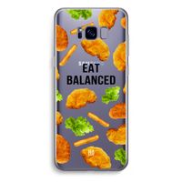 Eat Balanced: Samsung Galaxy S8 Plus Transparant Hoesje
