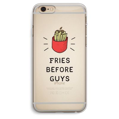 Fries before guys: iPhone 6 Plus / 6S Plus Transparant Hoesje