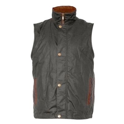 Heren Wax Bodywarmer Mayfly Olive