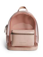 Brunello Cucinelli Kids sac à dos transparent à logo imprimé - Rose - thumbnail