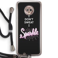Sparkle quote: Motorola Moto G6 Transparant Hoesje met koord