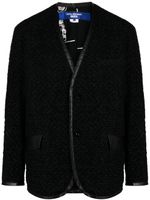 Junya Watanabe MAN veste boutonnée à col v - Noir Junya Watanabe MAN veste boutonnée à col v - Noir