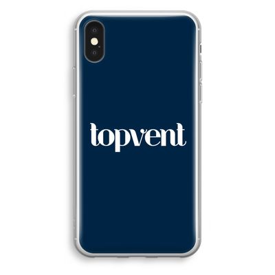 Topvent Navy: iPhone XS Transparant Hoesje
