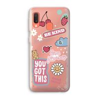 Positivity: Samsung Galaxy A20e Transparant Hoesje