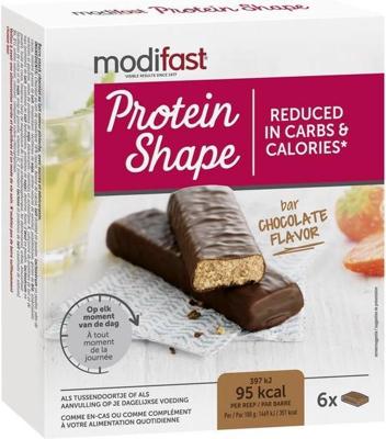 Modifast Protein Shape Reep Chocolade 6Stuks