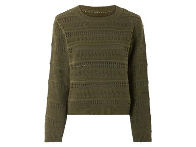 esmara Gebreide trui dames (Kaki, L (44/46))
