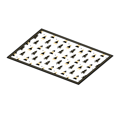 Placemat kerst Kerst elegante boom patroon
