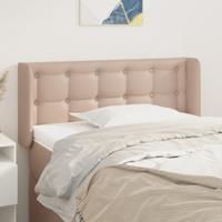 Hoofdbord met randen 103x16x78/88 cm kunstleer cappuccinokleur