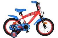 Spiderman Marvel spider-man kinderfiets - jongens - 14 inch - rood/blauw