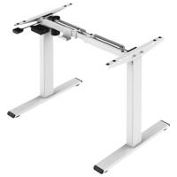 Hoogwaardig zit-sta bureau max 180 cm breed wit gepoedercoat elektrisch verstelbaar van 71 tot 120 cm Hoogwaardig zit-sta bureau max 180 cm breed wit gepoedercoat elektrisch verstelbaar van 71 tot 120 cm