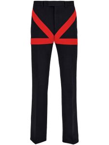 Ferragamo pantalon de costume à imprimé graphique - Noir