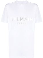 Balmain t-shirt à logo imprimé - Blanc