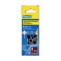 Klinknagels Rapid 5001459 Boor Ø 4 x 10 mm Aluminium (50 Stuks)