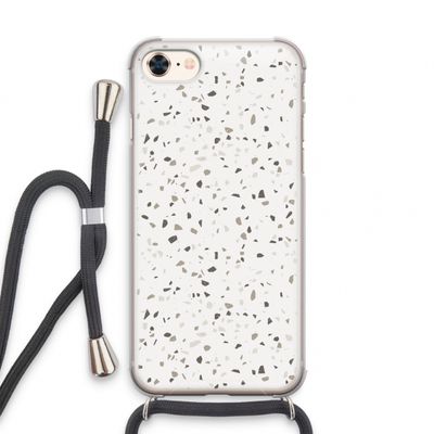 Terrazzo N°14: iPhone 8 Transparant Hoesje met koord