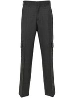 Lardini mid-rise wool cargo trousers - Gris - thumbnail