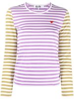 Comme Des Garçons Play t-shirt à patch cœur - Violet