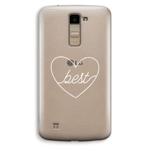 Best heart pastel: LG K10 (2016) Transparant Hoesje