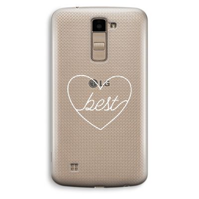 Best heart pastel: LG K10 (2016) Transparant Hoesje