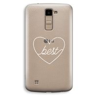 Best heart pastel: LG K10 (2016) Transparant Hoesje
