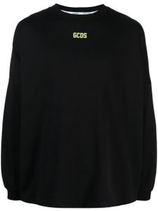 GCDS t-shirt imprimé à manches longues - Noir