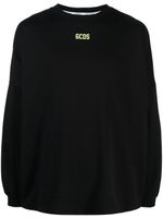 GCDS t-shirt imprimé à manches longues - Noir