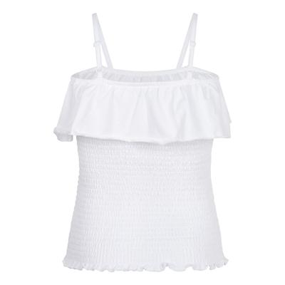 Smock Offshoulder T-Shirt White