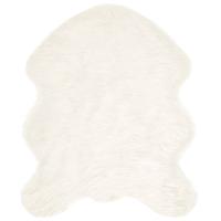 Nep Schapenvacht Tapijt Tafalla Wit 50 x 80 cm Polyester