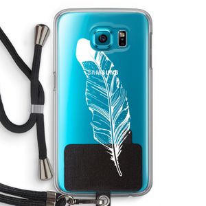 Pluim: Samsung Galaxy S6 Transparant Hoesje met koord