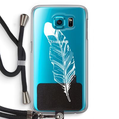 Pluim: Samsung Galaxy S6 Transparant Hoesje met koord