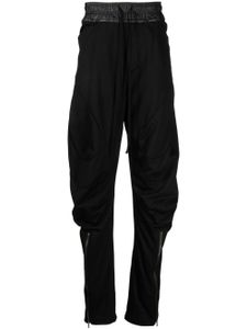 Julius pantalon de jogging en coton à empiècements - Noir