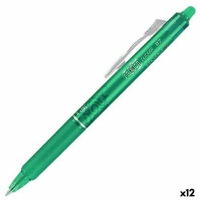 Pen Pilot Frixion Clicker Wisbare inkt Groen 0,4 mm (12 Stuks)