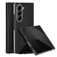 Dux Ducis Samsung Galaxy Z Fold 7 Leren hoes - bookcase - Zwart