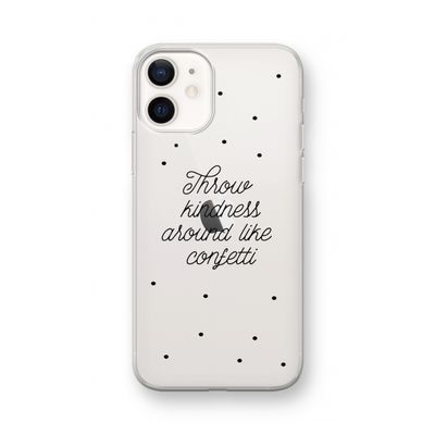 Confetti: iPhone 12 mini Transparant Hoesje