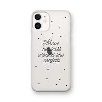 Confetti: iPhone 12 mini Transparant Hoesje