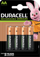 Duracell AA 2500mAh Stay Charged 4x - thumbnail