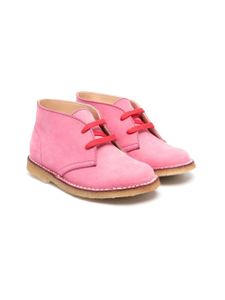 Gallucci Kids bottines en daim à lacets - Rose