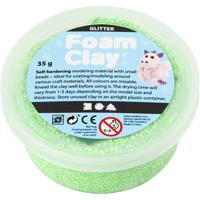 Foam Clay ®, glitter, groen, 35 gr/ 1 doosje