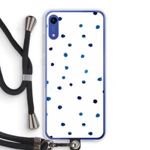 Blauwe stippen: Honor Play 8A Transparant Hoesje met koord