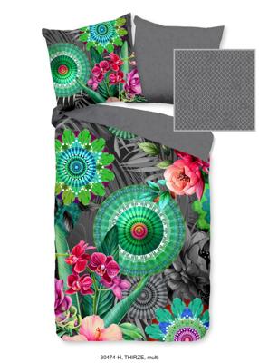 HIP Dekbedovertrek "mandala&apos;s en bloemen" - Multi - (155x220 cm) - Katoen Satijn