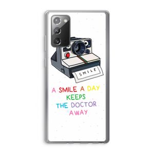 Smile: Samsung Galaxy Note 20 / Note 20 5G Transparant Hoesje