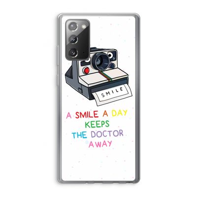Smile: Samsung Galaxy Note 20 / Note 20 5G Transparant Hoesje