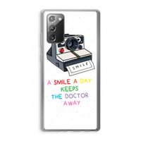 Smile: Samsung Galaxy Note 20 / Note 20 5G Transparant Hoesje