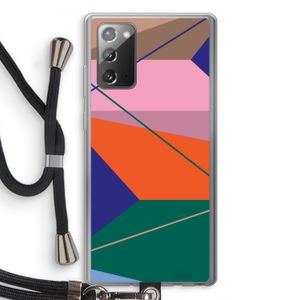 Gestalte 1: Samsung Galaxy Note 20 / Note 20 5G Transparant Hoesje met koord