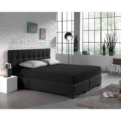 Dreamhouse Dubbel Jersey 220 gr. Hoeslaken Zwart 80/100 x 220 cm