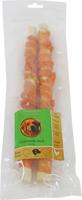 Natuurlijke snack zak a 2 gedraaide stick met kip 28 cm - Gebr de boon