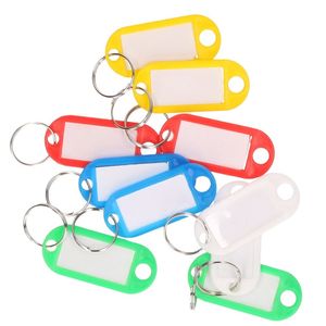 10x Gekleurde sleutellabels/sleutelhangers