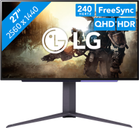 LG 27GS95QE-B computer monitor 67,3 cm (26.5") 2560 x 1440 Pixels Quad HD Zwart - thumbnail