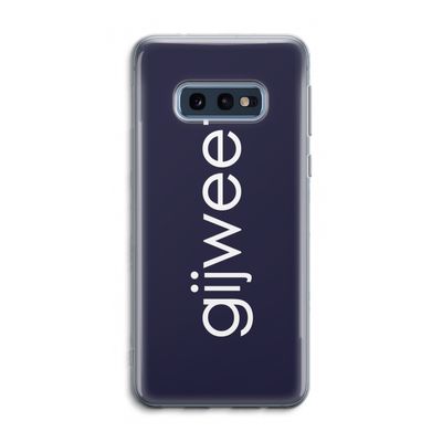 Gijweet: Samsung Galaxy S10e Transparant Hoesje