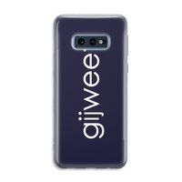 Gijweet: Samsung Galaxy S10e Transparant Hoesje